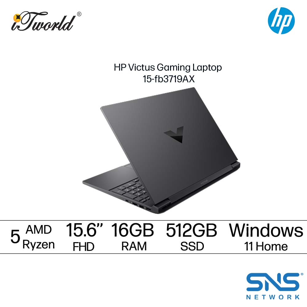 HP Victus Gaming Laptop 15-Fb3719AX (AMD Ryzen™ 5 8645HS | 16GB | 512GB SSD | RTX2050 6GB | Windows 11 Home | Home & Student 2024 |Microsoft Office Home and Student 2024 + 1 Year Office 365 Basic)