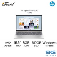 HP Laptop 15-fc0420AU (AMD Athlon™ Silver 7120U | 8GB | 512GB SSD | AMD Radeon™ Graphics	 | Windows 11 Home | Preinstalled Microsoft Office Home 2024 Malaysia +  1 Year Office 365 Basic)