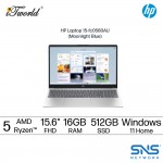 HP Laptop 15-fc0580AU (AMD Ryzen™ 5 7430U | 15.6"FHD | 16GB RAM | 512GB SSD | AMD Radeon™ Graphics | Windows 11 Home | Microsoft Office Home 2024 + Microsoft 365 Basic)