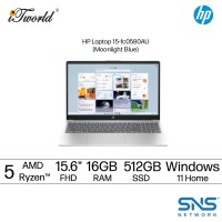 HP Laptop 15-fc0580AU (AMD Ryzen™ 5 7430U | 15.6"FHD | 16GB RAM | 512GB SSD | AMD Radeon™ Graphics | Windows 11 Home | Microsoft Office Home 2024 + Microsoft 365 Basic)