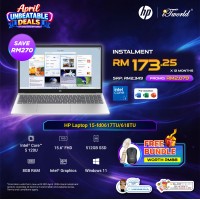 HP Laptop 15.6 inch 15-fd0617TU (Intel??® Core™ 5 120U | 8GB | 512GB SSD | Intel UHD Graphics | Preinstalled Microsoft Office Home 2024 + Microsoft 365 Basic | Windows 11 Home)