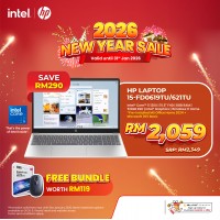 HP Laptop 15.6 inch 15-fd0617TU (Intel??® Core™ 5 120U | 8GB | 512GB SSD | Intel UHD Graphics | Preinstalled Microsoft Office Home 2024 + Microsoft 365 Basic | Windows 11 Home)