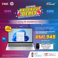 HP Laptop 15.6 inch 15-fd0619TU (Intel??® Core™ 5 120U | 8GB | 512GB SSD | Intel UHD Graphics | Preinstalled Microsoft Office Home 2024 + Microsoft 365 Basic | Windows 11 Home)
