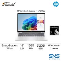 HP OmniBook X 14-fe1013QU Laptop (Snapdragon X Plus X1P 42 100 | 14" 2.2K Touch | 16GB RAM | 512GB SSD | Qualcomm Adreno GPU | W11 Home | Office+M365)