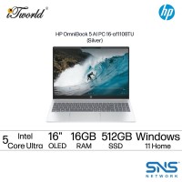 HP OmniBook 5 AI PC 16-af1108TU Laptop (Intel??® Core™ Ultra 5 225U | 16" 2K | 16GB RAM | 512GB SSD | Intel??® Graphics | Windows 11 Home | Microsoft Office Home 2024 + Microsoft 365 Basic)