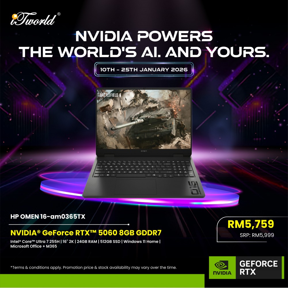 HP OMEN 16-am0365TX Gaming Laptop (NVIDIA  ® GeForce RTX™ 5050 | CU 7-255H | 16" FHD | 24GB RAM | 512GB SSD | Windows 11 Home | Microsoft Office Home 2024 + Microsoft 365 Basic)