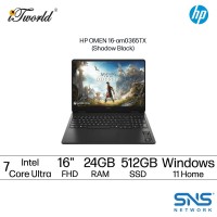 HP OMEN 16-am0365TX Gaming Laptop (NVIDIA??® GeForce RTX™ 5050 | CU 7-255H | 16" FHD | 24GB RAM | 512GB SSD | Windows 11 Home | Microsoft Office Home 2024 + Microsoft 365 Basic)
