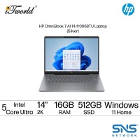 HP OmniBook 7 AI 14-fr0068TU Laptop (Intel??® Core™ Ultra 5 225H | 14" 2K | 16GB RAM | 512GB SSD | Intel??® Arc™ 130T Graphics | Windows 11 Home | Microsoft Office Home 2024 + Microsoft 365 Basic)