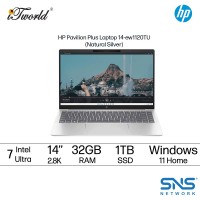 HP Pavilion Plus Laptop 14-ew1120TU (Intel??® Core™ Ultra 7 155H | 14" 2.8K OLED | 32GB RAM | 1TB SSD | Intel??® Arc™ Graphics | Windows 11 Home | Pre-installed MS Office Home & Student 2021 + Microsoft 365 Basic)