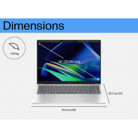 HP Pavilion Plus Laptop 14-ew1120TU (Intel  ® Core™ Ultra 7 155H | 14" 2.8K OLED | 32GB RAM | 1TB SSD | Intel  ® Arc™ Graphics | Windows 11 Home | Pre-installed MS Office Home & Student 2021 + Microsoft 365 Basic)