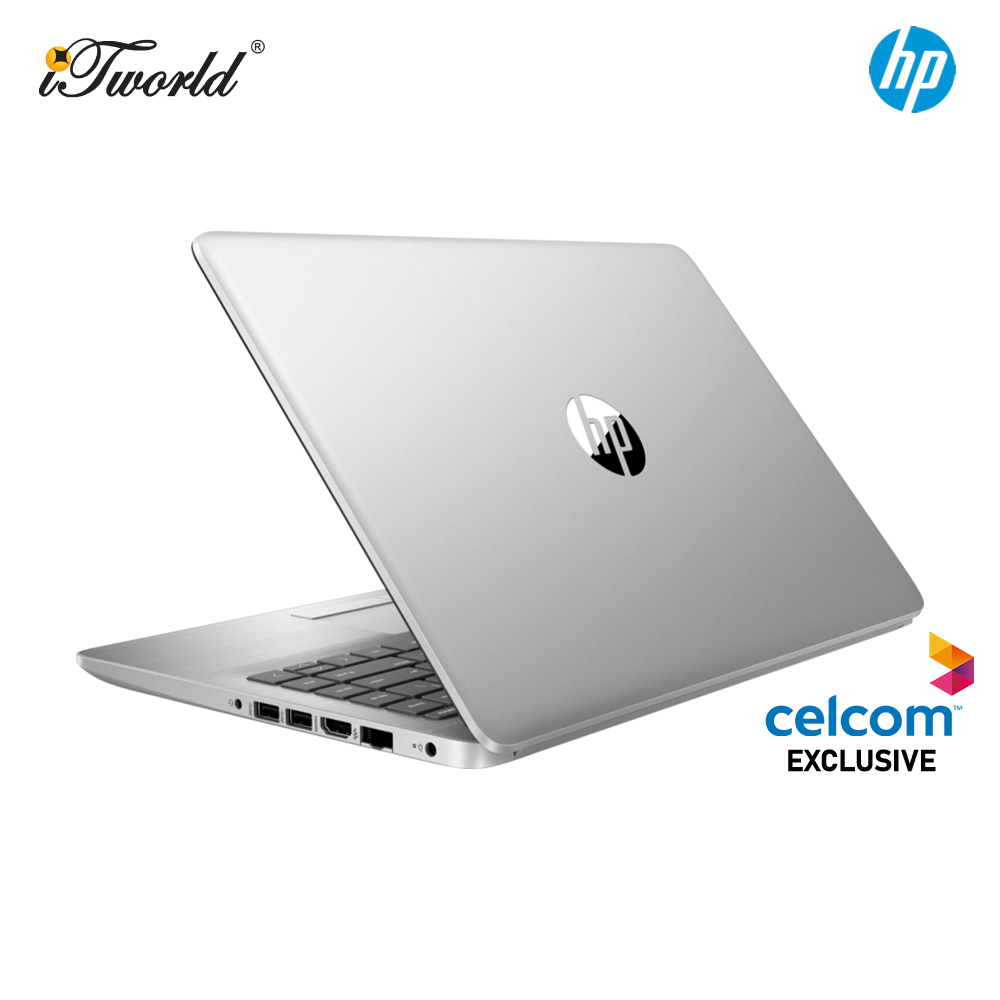 [CELCOM EXCLUSIVE] HP 245 G8 5C5X6PA Laptop 14" HD (AMD Ryzen 5 5500U, 512GB SSD, 4GB, AMD Radeon Graphics, W11H) - Silver [FREE] HP TopLoad Carrying Case