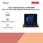 Lenovo ThinkPad E14 Gen 7 21SXS00600 Laptop (Intel  ® Core™ Ultra 5 225H | 14"WUXGA | 16GB RAM | 512GB SSD | Integrated Intel  ® Arc™ Graphic | Windows 11 Pro)