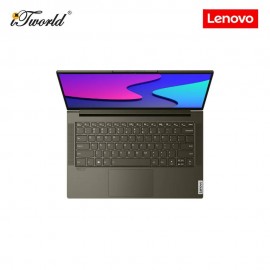 [Pre-order] [Intel EVO] Lenovo Yoga Slim 7i 14ITL05 82A300DRMJ NBK(I5-1135G7,8GB,512GB,Intel Iris Xe,14"FHD,H&S,W10,Dark Moss) [FREE] Lenovo Sleeve + Preinstalled with Microsoft Office Home and Student 2019[ ETA: 3-5 Working Days]
