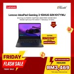 [NVIDIA l Pre-order] Lenovo IdeaPad Gaming 3 15IHU6 82K1017YMJ Gaming Laptop (NVIDIA  ® GeForce RTX™ 3050Ti 4GB,Intel Core i5-11300H,8GB,512GB SSD,15.6"FHD,W11H,Black)[ETA:3-5 working days]