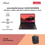 [NVIDIA l Pre-order] Lenovo IdeaPad Gaming 3 15ACH6 82K200B2MJ (NVIDIA  ® GeForce RTX™3060, R7-5800H,16GB,512GB SSD,15.6"FHD,W11H,Black) [ETA:3-5 working days]