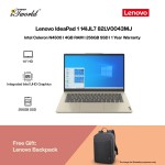 [Pre-order] Lenovo IdeaPad 1 14IJL7 82LV0043MJ Laptop (N4500,4GB,256GB SSD,Integrated,14"HD,W11H,Sand) [ETA: 3-5 working days]  