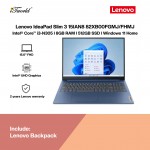 Lenovo IdeaPad Slim 3 15IAN8 82XB00FHMJ (Intel  ® Core™ i3-N305 | 15.6"FHD | 8GB RAM | 512GB SSD |Intel UHD Graphics | Windows 11 Home | Microsoft Office Home 2024 + Microsoft 365)