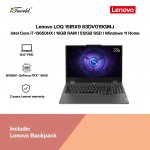 Lenovo LOQ 15IRX9 83DV019GMJ Gaming Laptop (NVIDIA  ® GeForce RTX™ 4050 | C i7-13650HX | 15.6" FHD | 16GB RAM | 512GB SSD | Windows 11 Home | Microsoft Office Home 2024)