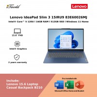 Lenovo IdeaPad Slim 3 15IRU9 83E60026MJ Laptop (Intel??® Core™ 5 120U | 15.6"FHD | 16GB RAM | 512GB SSD | Intel??® Graphics | Windows 11 Home | Office Home & Student)