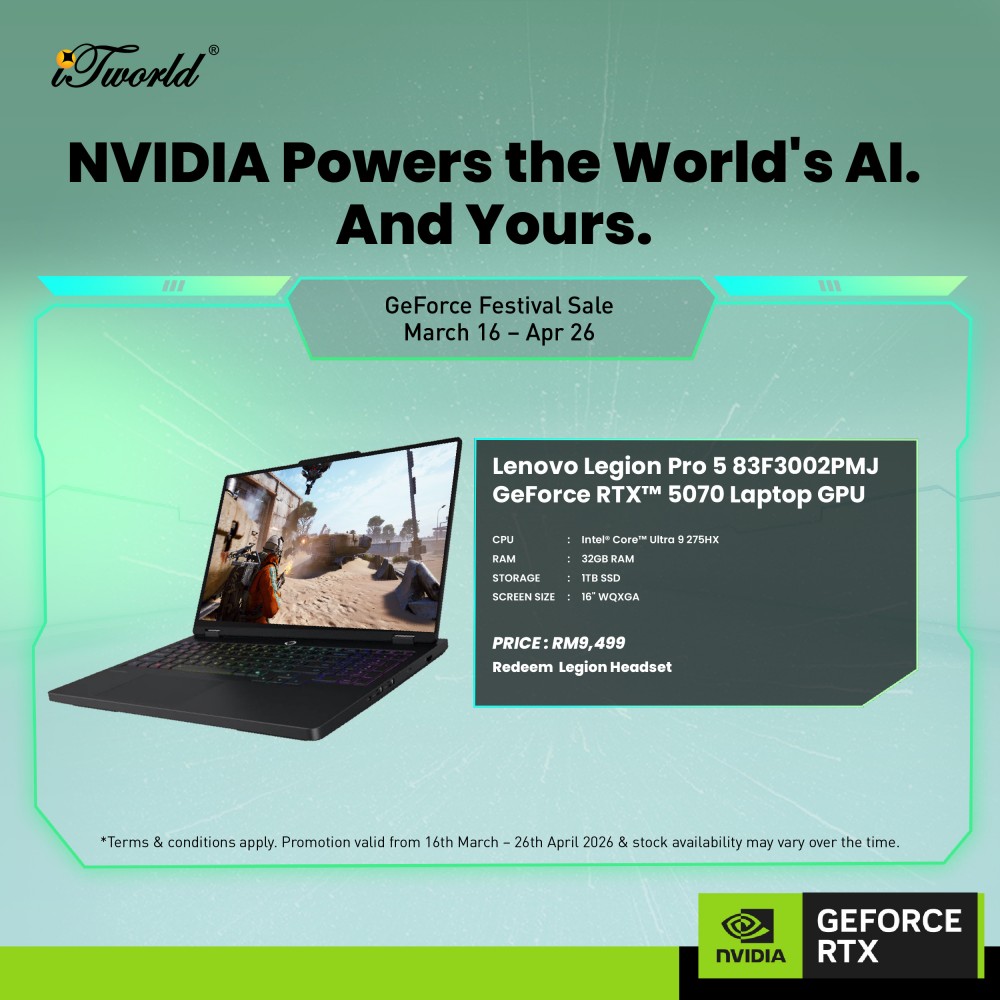 Lenovo Legion Pro 5 83F3002PMJ Gaming Laptop (NVIDIA  ® GeForce RTX™ 5070 | CU 9-275HX | 16" WQXGA OLED | 32GB RAM | 1TB SSD | Windows 11 Home)