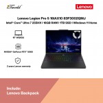 Lenovo Legion Pro 5 16IAX10 83F3002QMJ Gaming Laptop (Intel Core Ultra 7 Processor 255HX |16"WQXGA | 16GB RAM | 1TB SSD | NVIDIA RTX 5060 | Windows 11 Home)