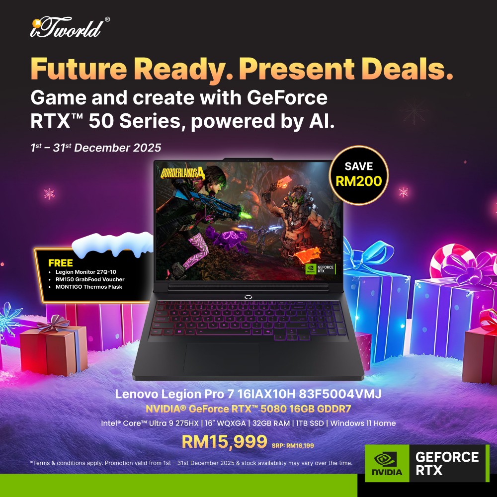 Lenovo Legion Pro 7 16IAX10H 83F5004VMJ (NVIDIA  ® GeForce RTX™ 5080 | CU 9-275HX | 16” WQXGA | 32GB RAM | 1TB SSD | Windows 11 Home)