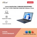 Lenovo IdeaPad Slim 3 16IRH10R 83K5000WMJ Laptop (Intel  ® Core™ 5 210H | 16” WUXGA | 16GB RAM | 512GB SSD | Integrated Intel  ® Graphics | Windows 11 Home | Microsoft office Home & Student 2024 + Microsoft 365 Basic)