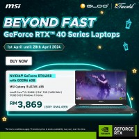 [Pre-order] MSI Cyborg 15 A12VE-455MY Gaming Laptop (NVIDIA??® GeForce RTX™ 4050,i5-12450H,16GB,512GB SSD,H&S,15.6"FHD,W11H,Black,2Y) [ETA:3-5 working days]