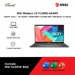 MSI Modern 15 F13MG-034MY (Intel Core 5-1335U | 15.6"FHD | 16GB RAM | 512GB SSD | Intel Iris Xe | Windows 11 Home)