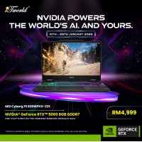MSI Cyborg 15 B2RWFKG-223MY Gaming Laptop (NVIDIA??® GeForce RTX™ 5060 | Intel??® Core™ 5 210H | 15.6" FHD | 16GB RAM | 512GB SSD | Windows 11 Home)