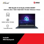 [Pre-order] MSI Stealth 14 AI Studio A1VEG-060MY Gaming Laptop (CU7-155H,16GB,1TB SSD,RTX4050 6GB,14"FHD+,W11H,Star Blue,2Y) [ETA:3-5 working days]