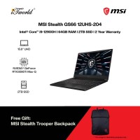 [Intel Gaming] [Pre-order] MSI Stealth GS66 12UHS-204 Gaming Laptop (i9-12900H,64GB,2TB SSD,RTX3080Ti MaxQ 16GB,15.6"UHD,W11Pro,Blk) [ETA: 3-5 working days]