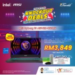 MSI Cyborg 15 A13VEK-887MY Gaming Laptop (Intel  ® Raptor Lake i7-13620H | 15.6"FHD | 16GB RAM | 512GB SSD | NVIDIA  ® GeForce  ® RTX4050 | Windows 11 Home)