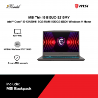 MSI Thin 15 B13UC-3215MY Gaming Laptop (Intel??® Core™ i5-13420H | 15.6” FHD | 8GB RAM | 512GB SSD | NVIDIA??® GeForce RTX™ 3050 | Windows 11 Home)