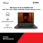 MSI Vector 16 HX AI A2XWHG-046MY Gaming Laptop (Intel Core Ultra 7 Processor 255HX |16"QHD+ | 16GB RAM | 1TB SSD | NVIDIA RTX 5070Ti | Windows 11 Home)