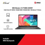 MSI Modern 14 F13MG-881MY Laptop (Intel Core i5-1334U | 14" FHD | 16GB RAM | 512GB SSD | Intel Iris Xe Graphics | Windows 11 Home | Microsoft Office Home 2024 | Platinum Gray)