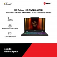 MSI Cyborg 15 B13WFKG-680MY Gaming Laptop (Intel Core i7-13620H | 15.6" FHD | 16GB RAM | 1TB SSD | NVIDIA??® GeForce RTX™ 5060 | Windows 11 Home)