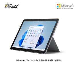 Microsoft Surface Go 3 P/4GB RAM - 64GB - 8V6-00009