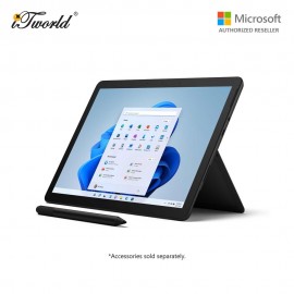 (Surface For Student 5% Off) Microsoft Surface Go 3 Pentium 6500Y/8GB RAM - 128GB Black - 8VA-00024 + Free 3 Months Pixlr Premium Access - Worth RM100