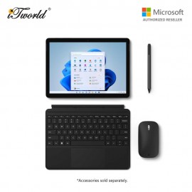 (Surface For Student 5% Off) Microsoft Surface Go 3 Pentium 6500Y/8GB RAM - 128GB Black - 8VA-00024 + Free 3 Months Pixlr Premium Access - Worth RM100