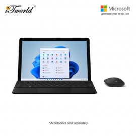 (Surface For Student 5% Off) Microsoft Surface Go 3 Pentium 6500Y/8GB RAM - 128GB Black - 8VA-00024 + Free 3 Months Pixlr Premium Access - Worth RM100