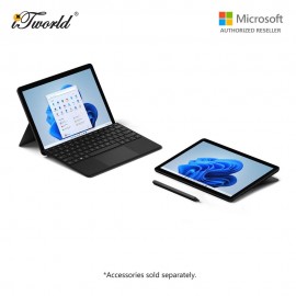 (Surface For Student 5% Off) Microsoft Surface Go 3 Pentium 6500Y/8GB RAM - 128GB Black - 8VA-00024 + Free 3 Months Pixlr Premium Access - Worth RM100