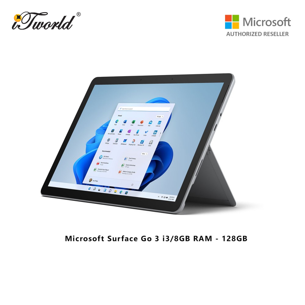(Surface For Student 5% Off) Microsoft Surface Go 3 i3/8GB RAM - 128GB - 8VC-00009