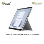 (Surface for Student 10% off) Microsoft Surface Pro 9 Core i5/8GB RAM - 128GB SSD, W11H Platinum - QCB-00013