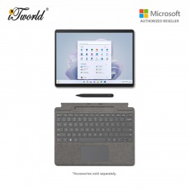(Surface for Student 10% off) Microsoft Surface Pro 9 Core i5/8GB RAM - 128GB SSD, W11H Platinum - QCB-00013