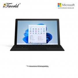 Microsoft Surface Pro 7+ Core i3/8GB RAM - 128GB SSD Platinum - TFM-00010 + Type Cover Black + Shieldcare 1 Year Extended Warranty + 365 Personal 12 Month + Bluetooth Mouse Blk (RJN)