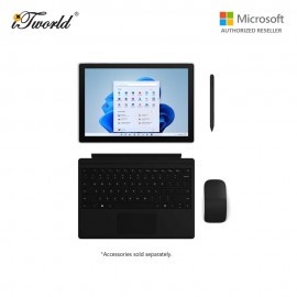 Microsoft Surface Pro 7+ Core i3/8GB RAM - 128GB SSD Platinum - TFM-00010 + Surface Type Cover Black + Shieldcare 1 Year Extended Warranty + B/T Mouse Blk (RJN)