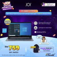 JOI Book 133 Pro Notebook (Celeron N4120,4GB,128GB eMMC,13.3''FHD,W10,GRY)