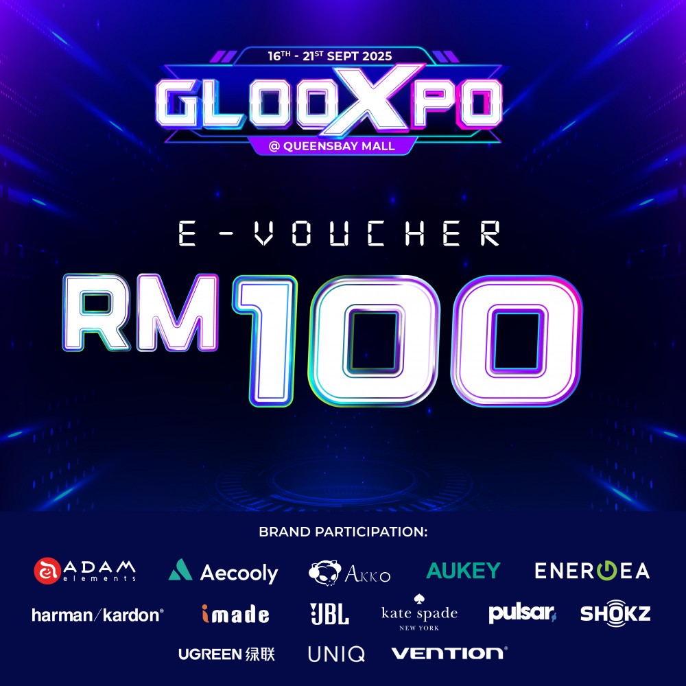 GLOO XPO Deal RM100 E-Voucher for RM20 Only!