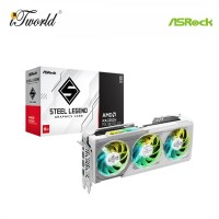 ASRock AMD Radeon RX 9070 XT Steel Legend 16GB GDDR6 Graphic Card – White (90-GA5DZZ-00UANF)